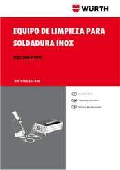 Würth ICSS 300-P EVO Operating Instructions Manual