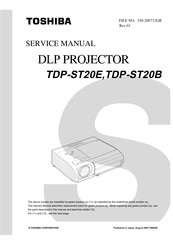 Toshiba TDP-ST20E Service Manual