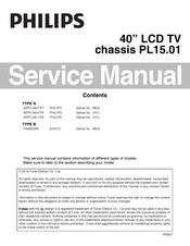 Philips 40PFL4901/F7 Service Manual
