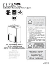 GSW 710 Installation Manual And Owner's Manual