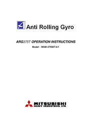 Mitsubishi Heavy Industries MSM-37500T-A1 Operation Instructions Manual