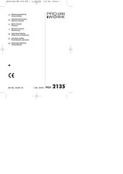 Prowork 01015 Operating Instructions Manual