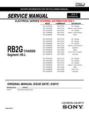 Sony KDL-32W700B Manuals | ManualsLib