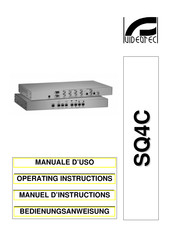 Videotec SQ4S 9950 Operating Instructions Manual