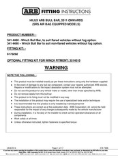 ARB 3514010 Fitting Instructions Manual