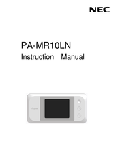 NEC PA-MR10LN Instruction Manual