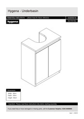 hygena Underbasin 539/9974 Assembly Lnstructions