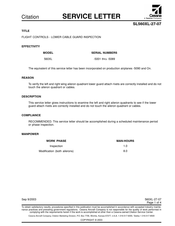 Textron Cessna 560XL Service Letter