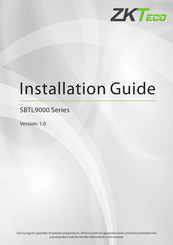 ZKTeco SBTL9000 Series Installation Manual