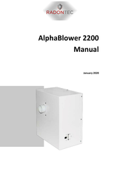 RadonTec AlphaBlower 2200 Manual