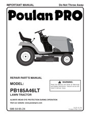 Poulan Pro PB185A46LT Important Manual