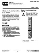 Toro Cab Kit Operator's Manual