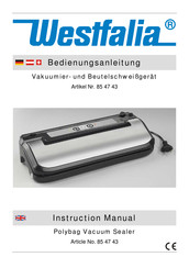 Westfalia 85 47 43 Instruction Manual
