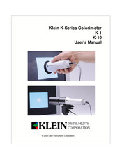 Klein K Series User Manual