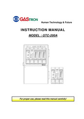 GASTRON GTC-200A Instruction Manual