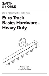 Smith & Noble Euro Track Basics Hardware-Heavy Duty Step By Step Installation Instructions