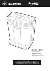 GBC ShredMaster Jam Free GSX127 Instruction Manual