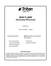 Dover Triton 9640 Conversion Procedure