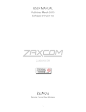 Zaxcom ZaxMote User Manual