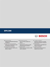 Bosch EPS 200 Operating Instructions Manual