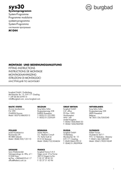 burgbad SYS30 Flex Fitting Instructions Manual