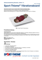 Sport-thieme 251 0620 Instruction Manual