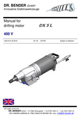 DR. BENDER DX 5 L Manual