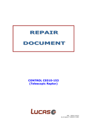 LUCAS CONTROL CE010-153 Service Manual