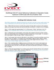 IVDT SkidWeigh ED2-AT Series Quick Reference Calibration & Operation Manual