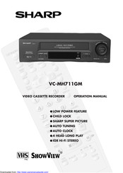 Sharp VC-MH711GM Operation Manual