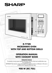 Sharp R-772M Operation Manual With Cookbook