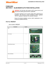 Wood-mizer SLAB-MIZER MB200AF Installation Manual