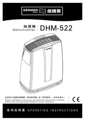 German pool DHM-522 Operating Instructions Manual