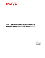Avaya Communication Server 1000M Single Group Manual