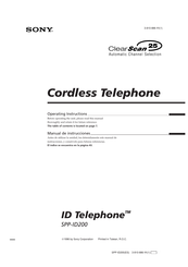 Sony ID Telephone SPP-ID200 Operating Instructions Manual