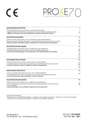 Proxe70 78EBMT Instructions For Installation, Operation And Maintenance