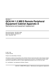 Nortel QUX19 Maintenance Manual