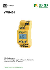 Bender VMR420 Manual