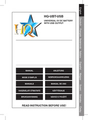 HQ UBT-USB Manual