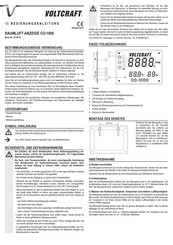 VOLTCRAFT CO-1000 Operating Instructions Manual