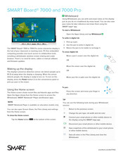 SMART Board 7000 Pro Quick Start Manual