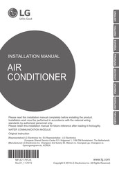 LG PAHCMW000 Installation Manual