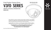 Vicon V3FD-2810 Installation & Operation Manual