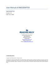 Bradford White BWCADAPTER User Manual