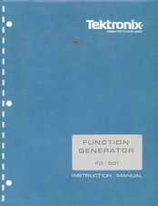 Tektronix FG501 Instruction Manual