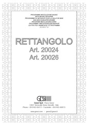 Gessi RETTANGOLO 20026 Bath Mixing Program