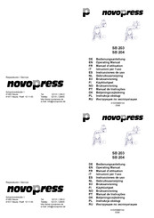 NovoPress SB 204 Operating Manual