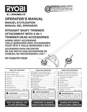 Ryobi EXPAND-IT RY15526 Operator's Manual