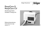 Dräger RespiCare CV Instructions For Use Manual