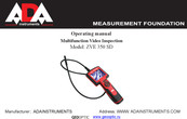 Ada ZVE 350 SD Operating Manual